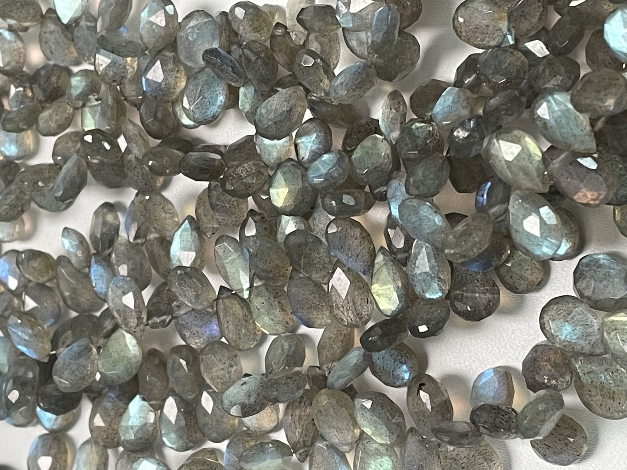 Labradorite Pear Faceted