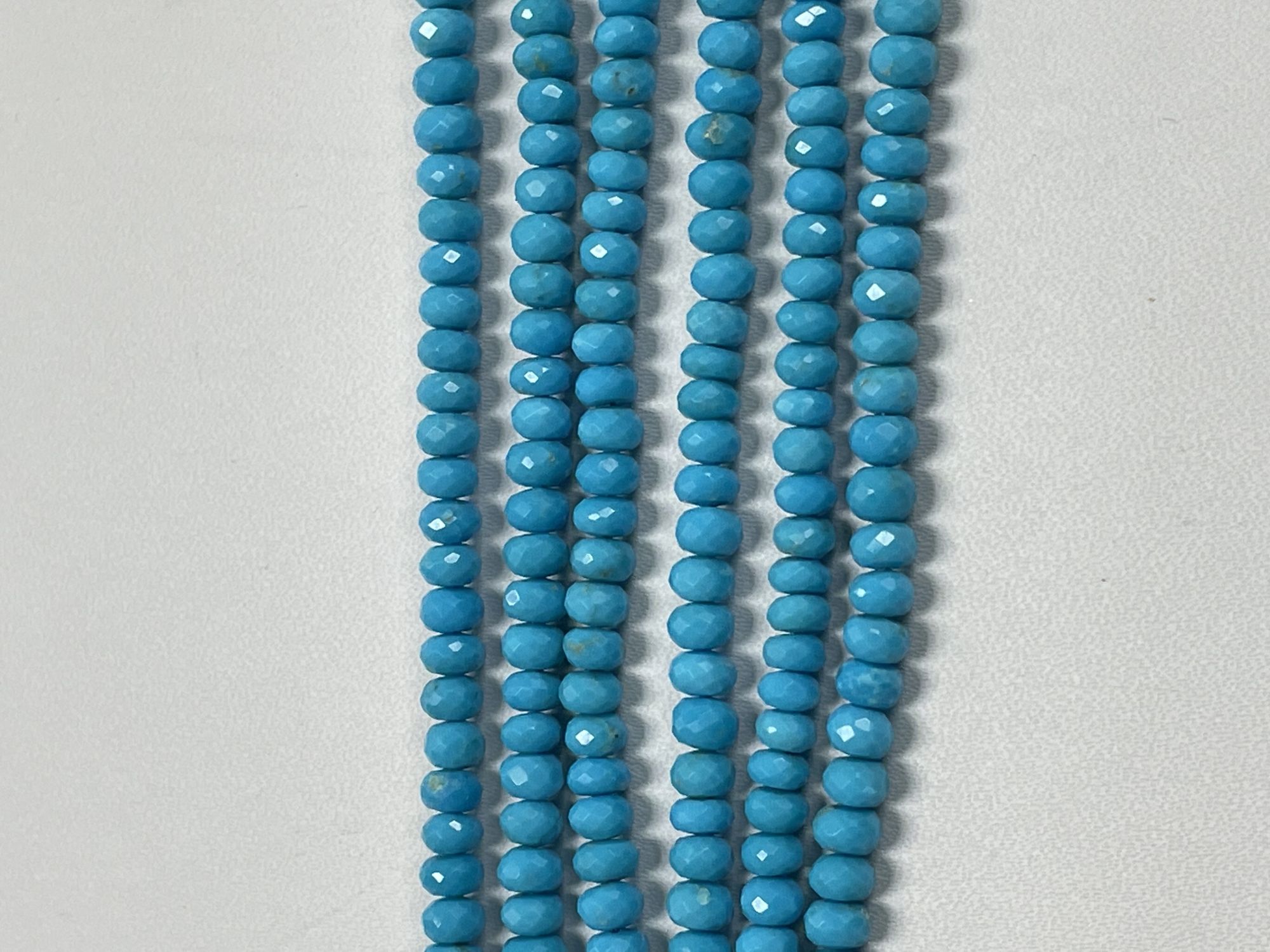 Turquoise Rondelle Faceted