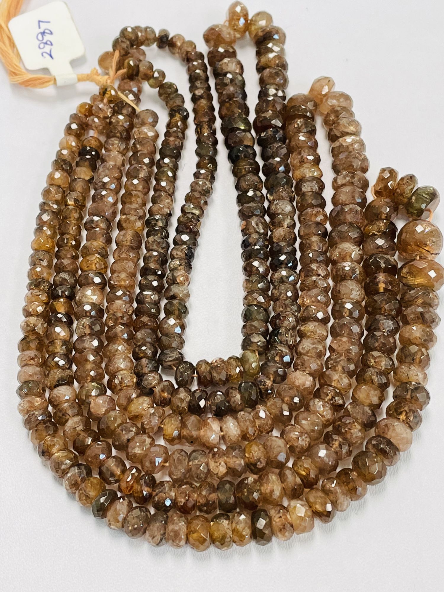 Andalusite Rondelle Faceted