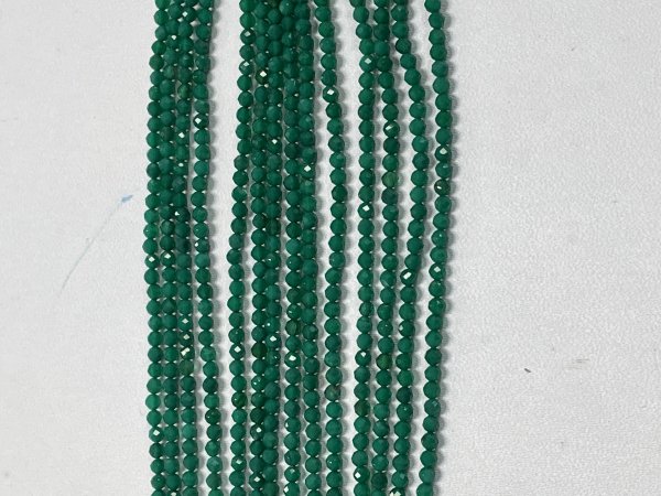 Green Onyx Rondelle Faceted