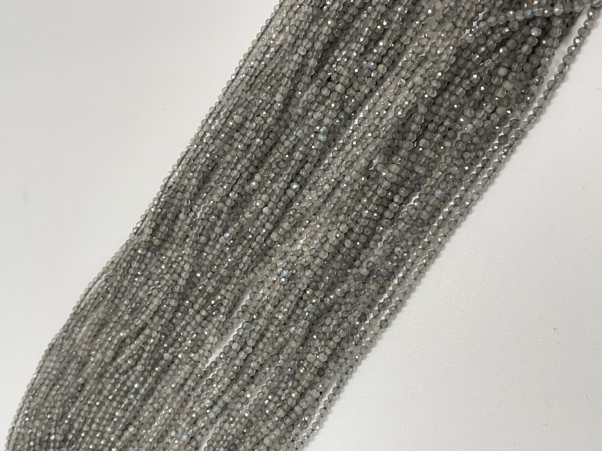 Labradorite Rondelle Faceted