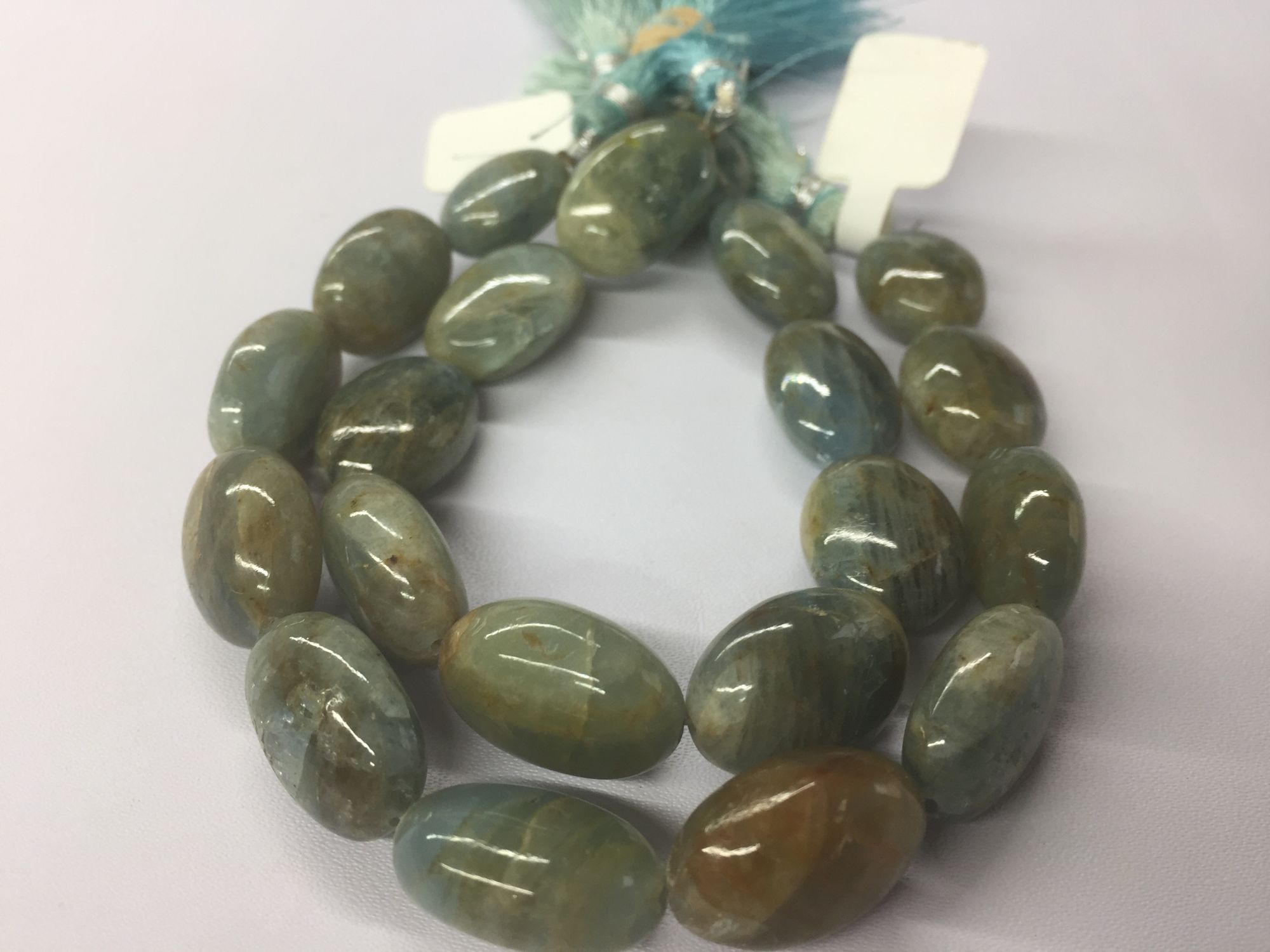 Aquamarine Ovals Smooth