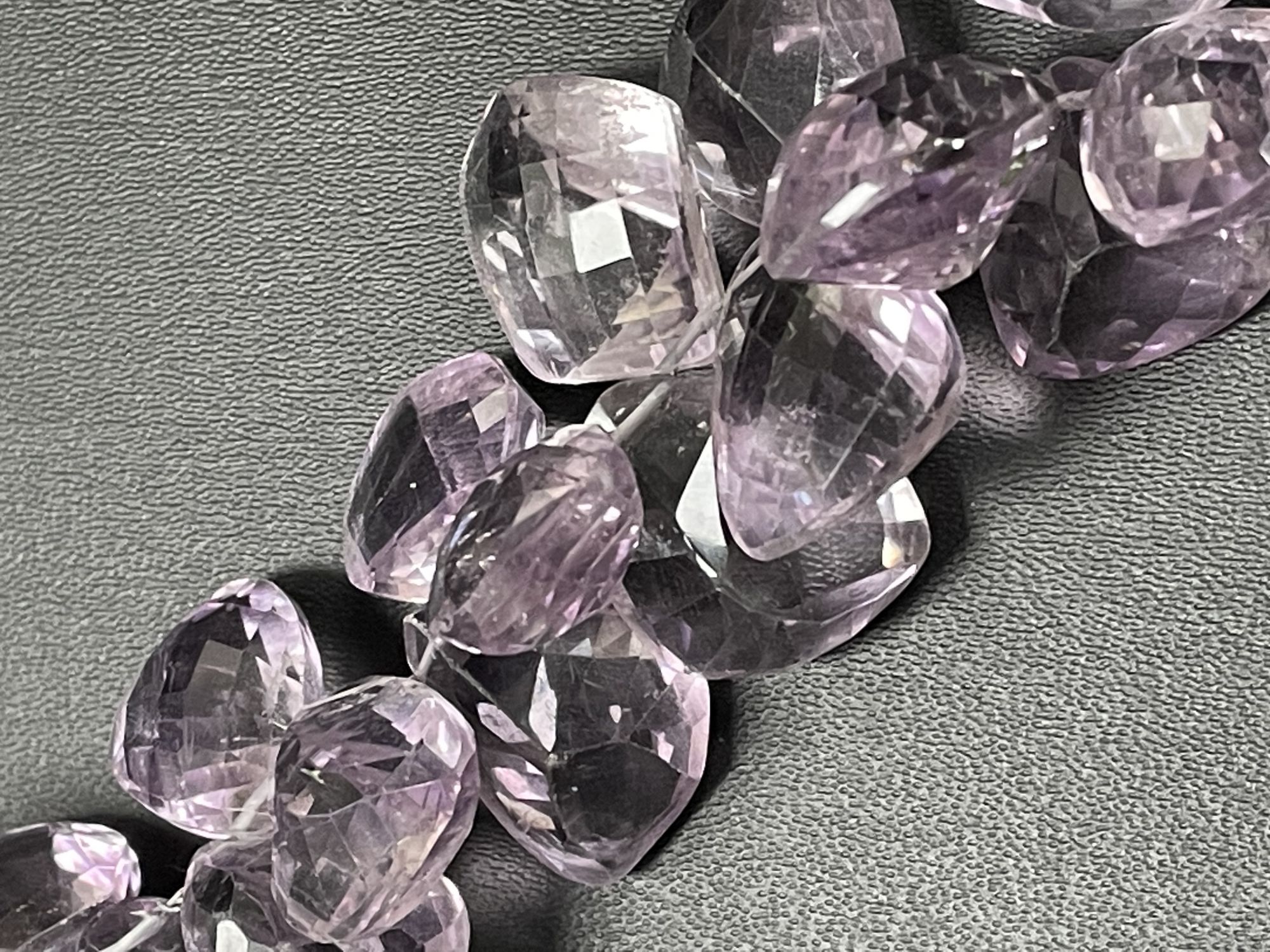 Pink Amethyst Funky Cut Faceted
