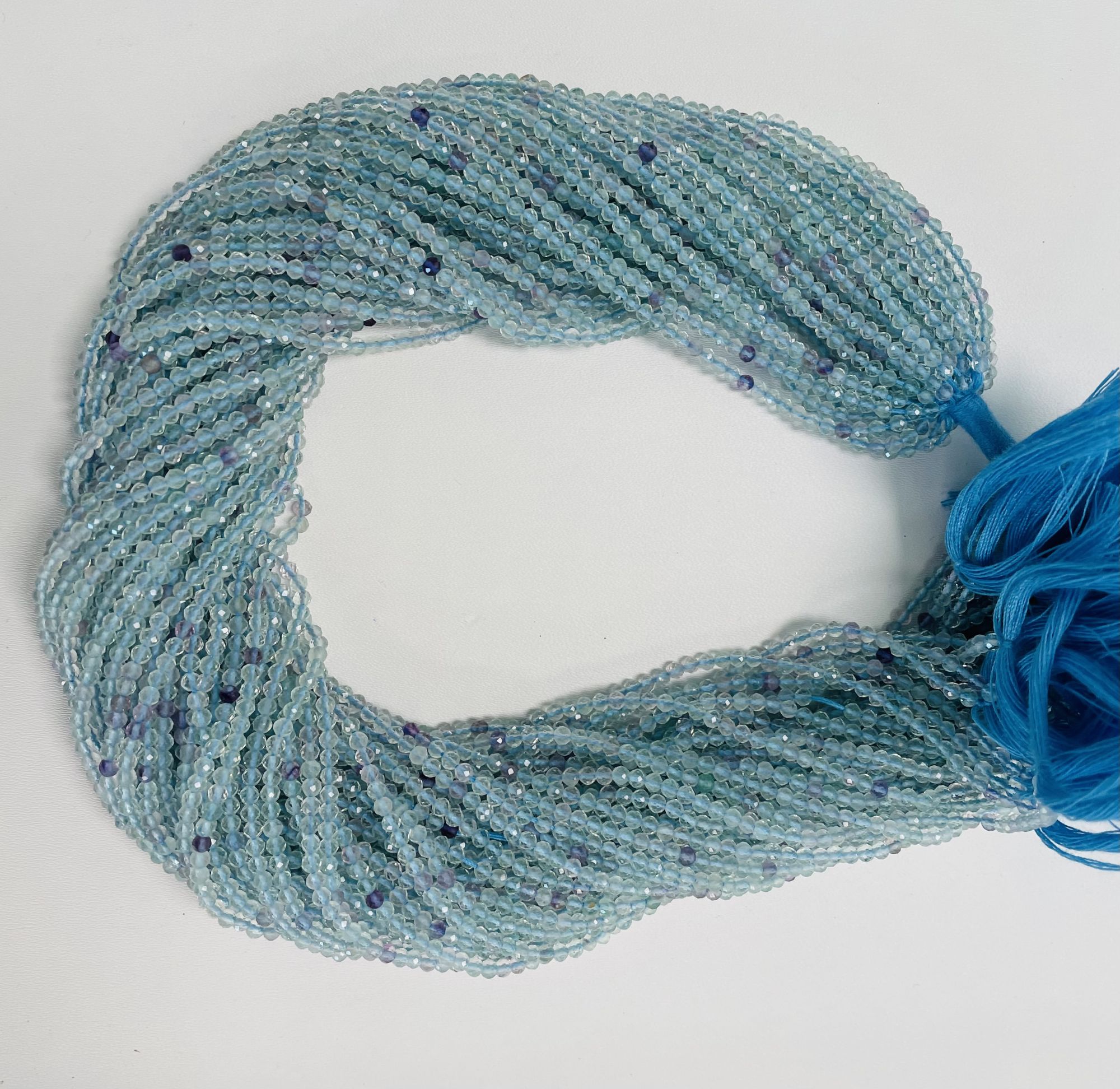 Flourite Rondelle Faceted