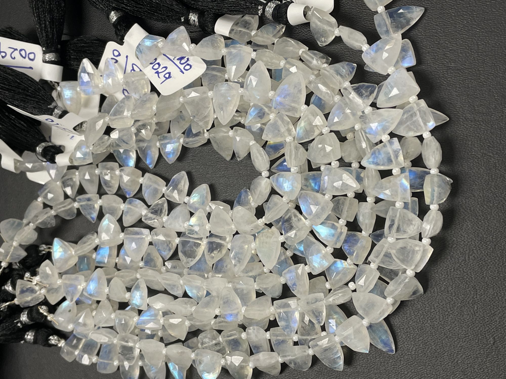 Rainbow Moonstone Arrowhead Faceted