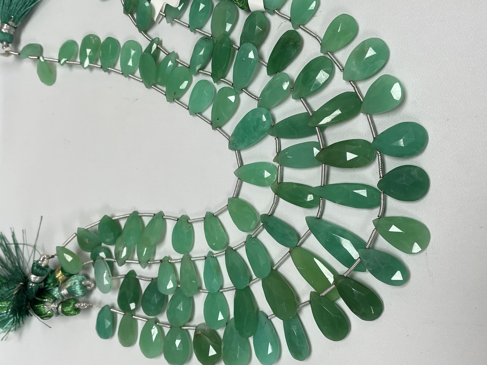 Chyrsoprase Pears Faceted