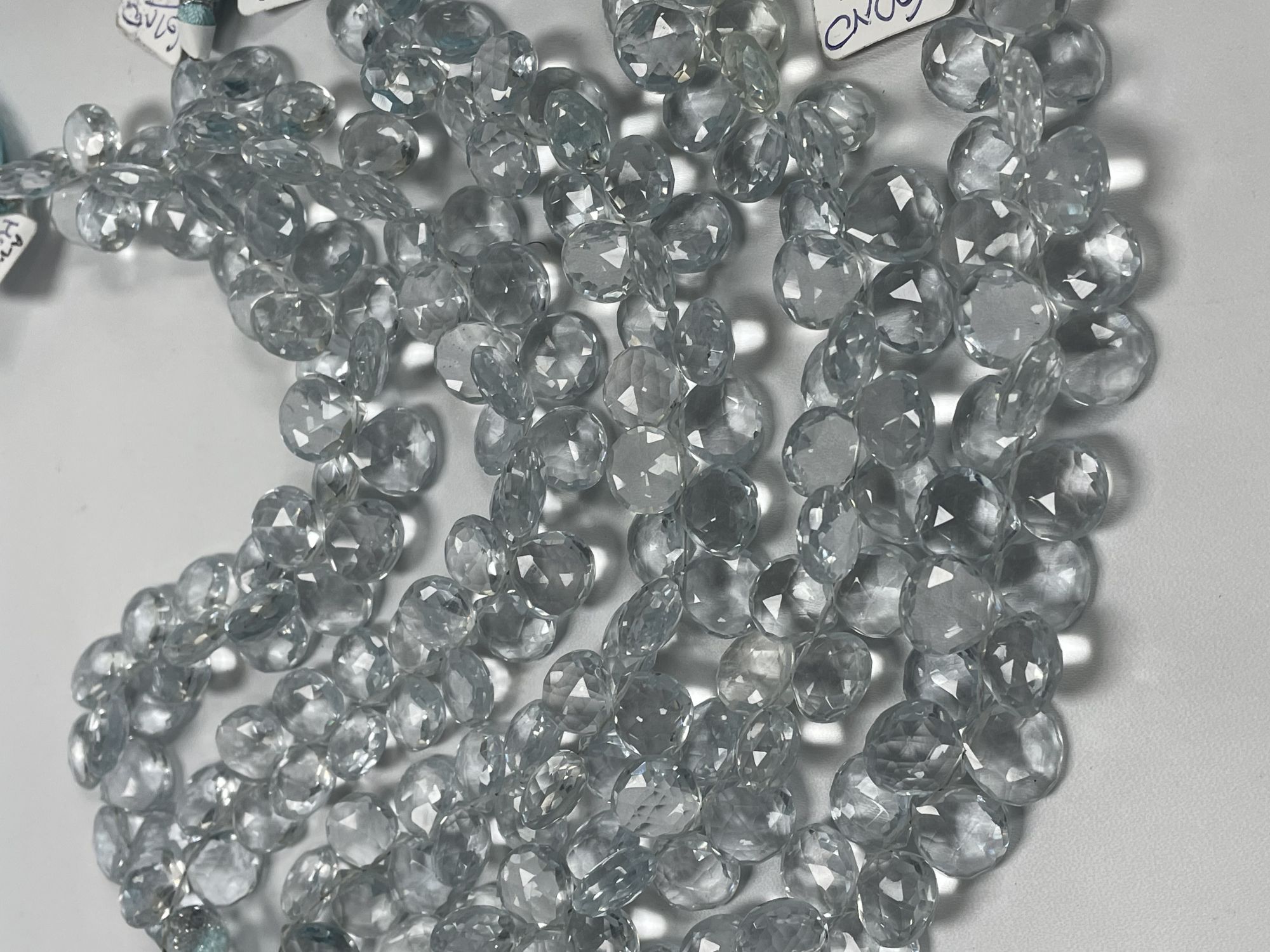 Aquamarine Hydro Quartz Heart Faceted