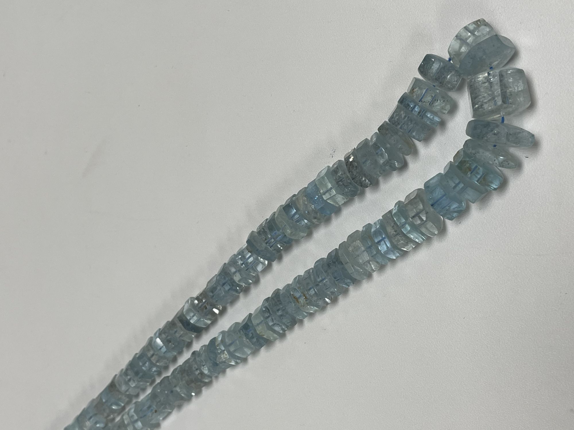 Copper Aquamarine Bolt Faceted
