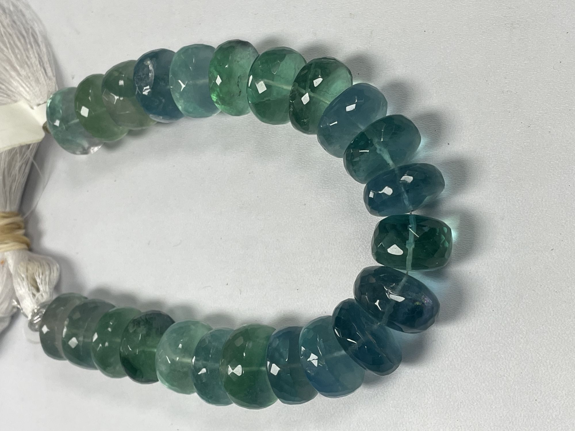 Fluorite Rondelle Faceted