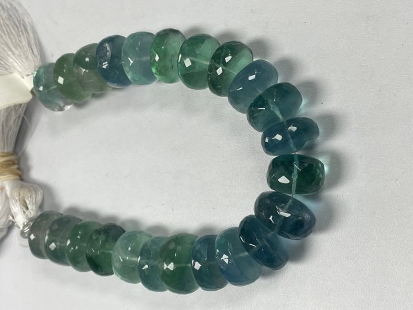 Fluorite Rondelle Faceted
