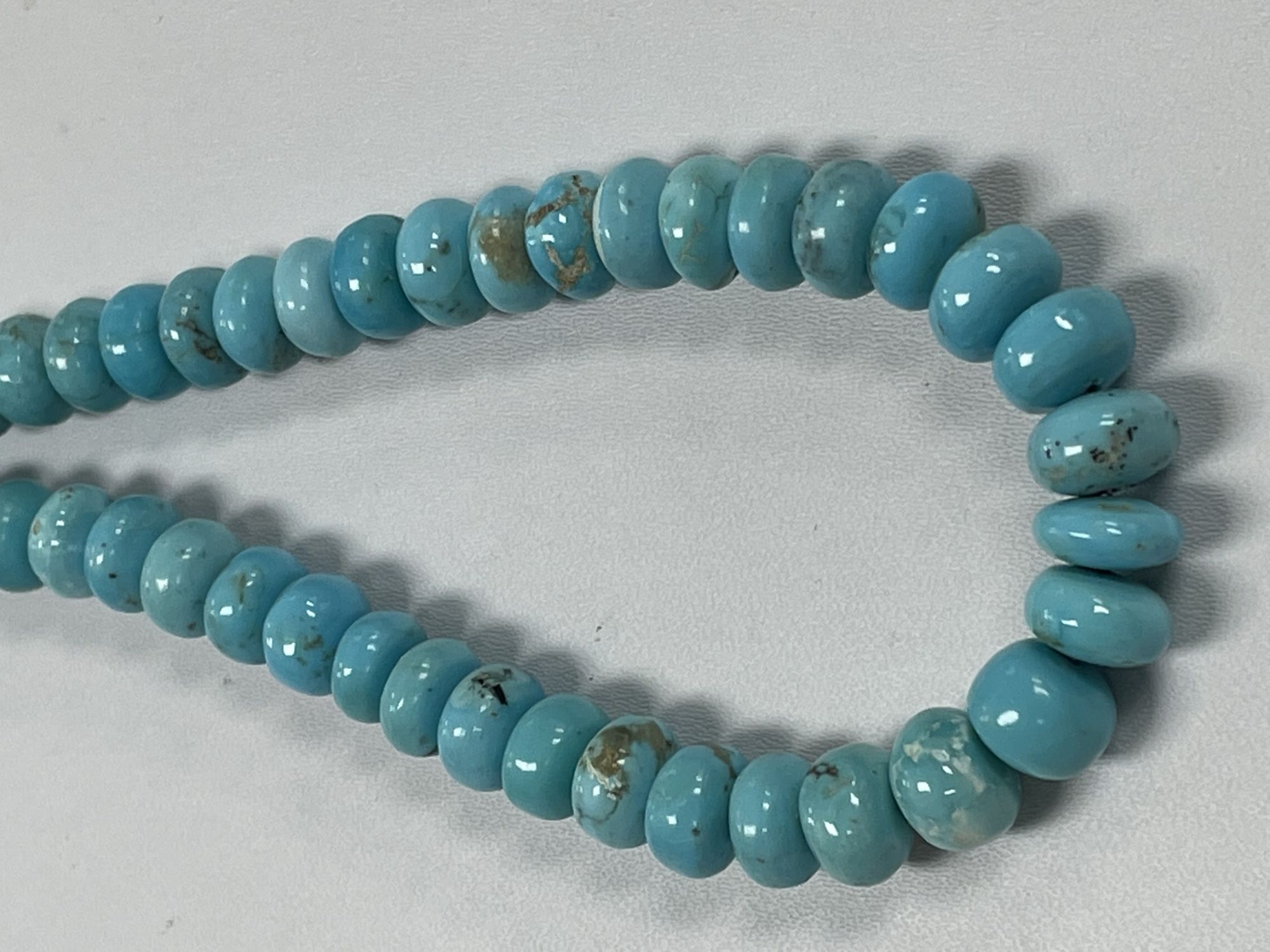 Turquoise Rondelle Smooth