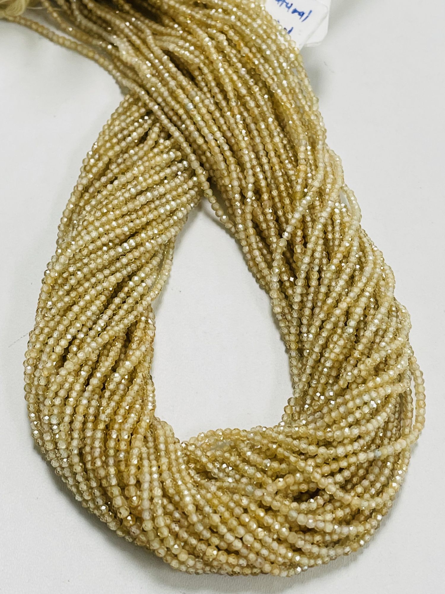 Natural Golden Zircon Rondelle Faceted