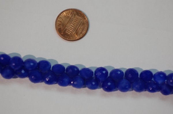 Dark Blue Chalcedony Onions Faceted