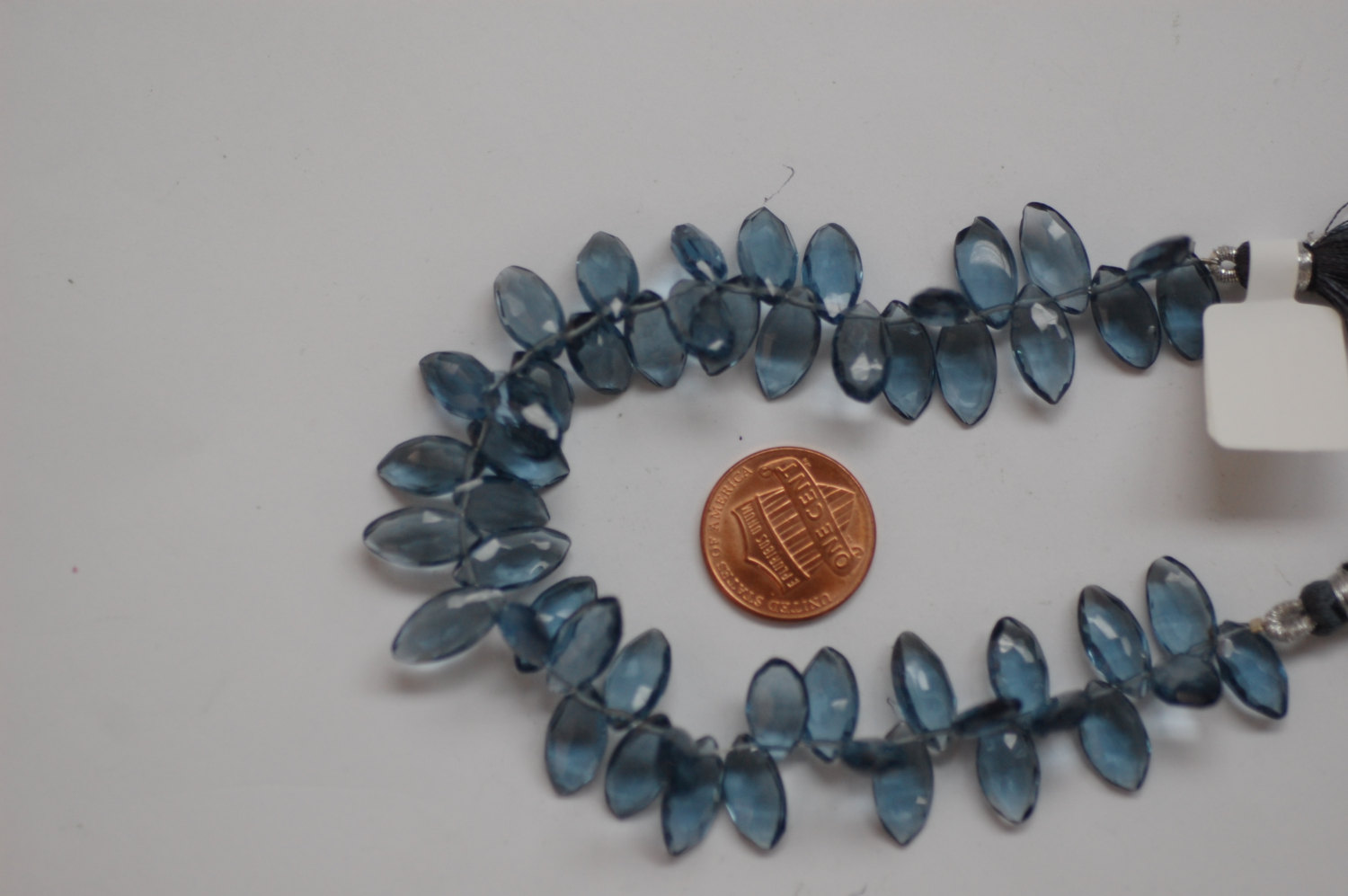 Dark Grey Hydro Quartz Maquise Faceted