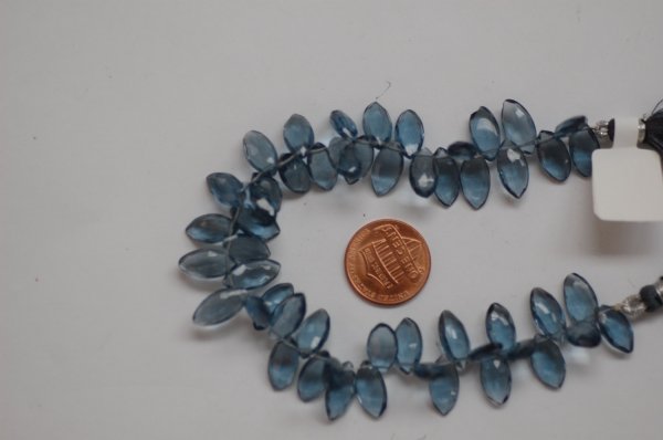 Dark Grey Hydro Quartz Maquise Faceted