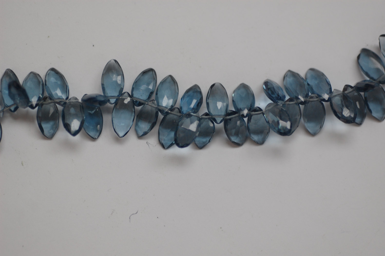 Dark Grey Hydro Quartz Maquise Faceted