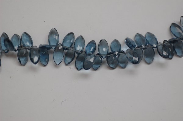 Dark Grey Hydro Quartz Maquise Faceted