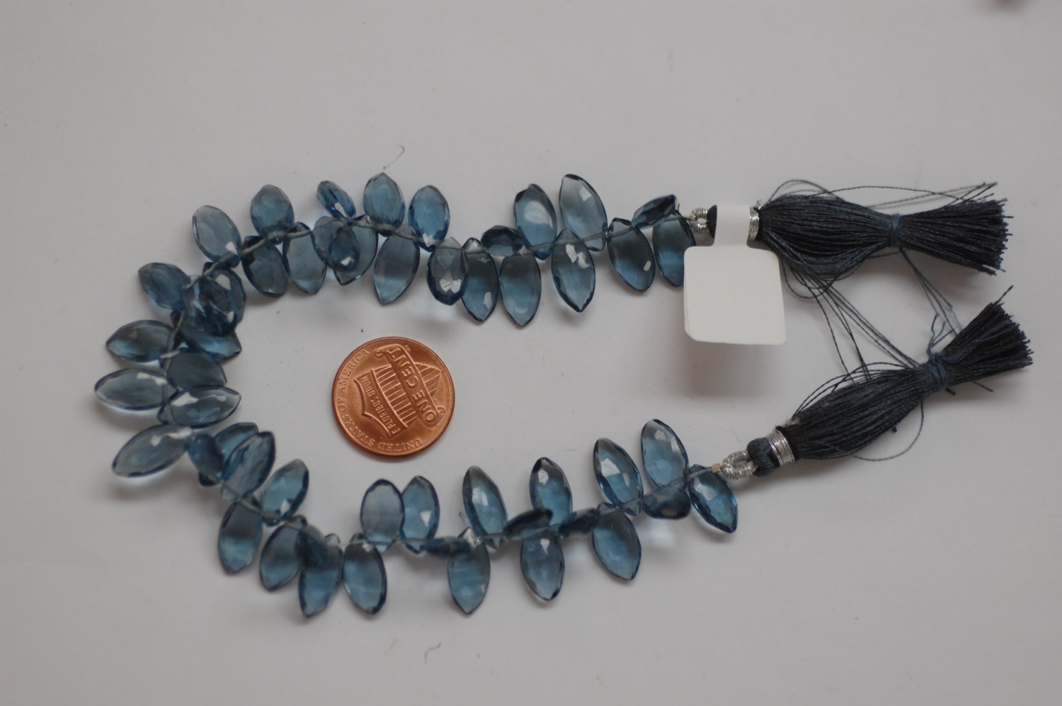 Dark Grey Hydro Quartz Maquise Faceted