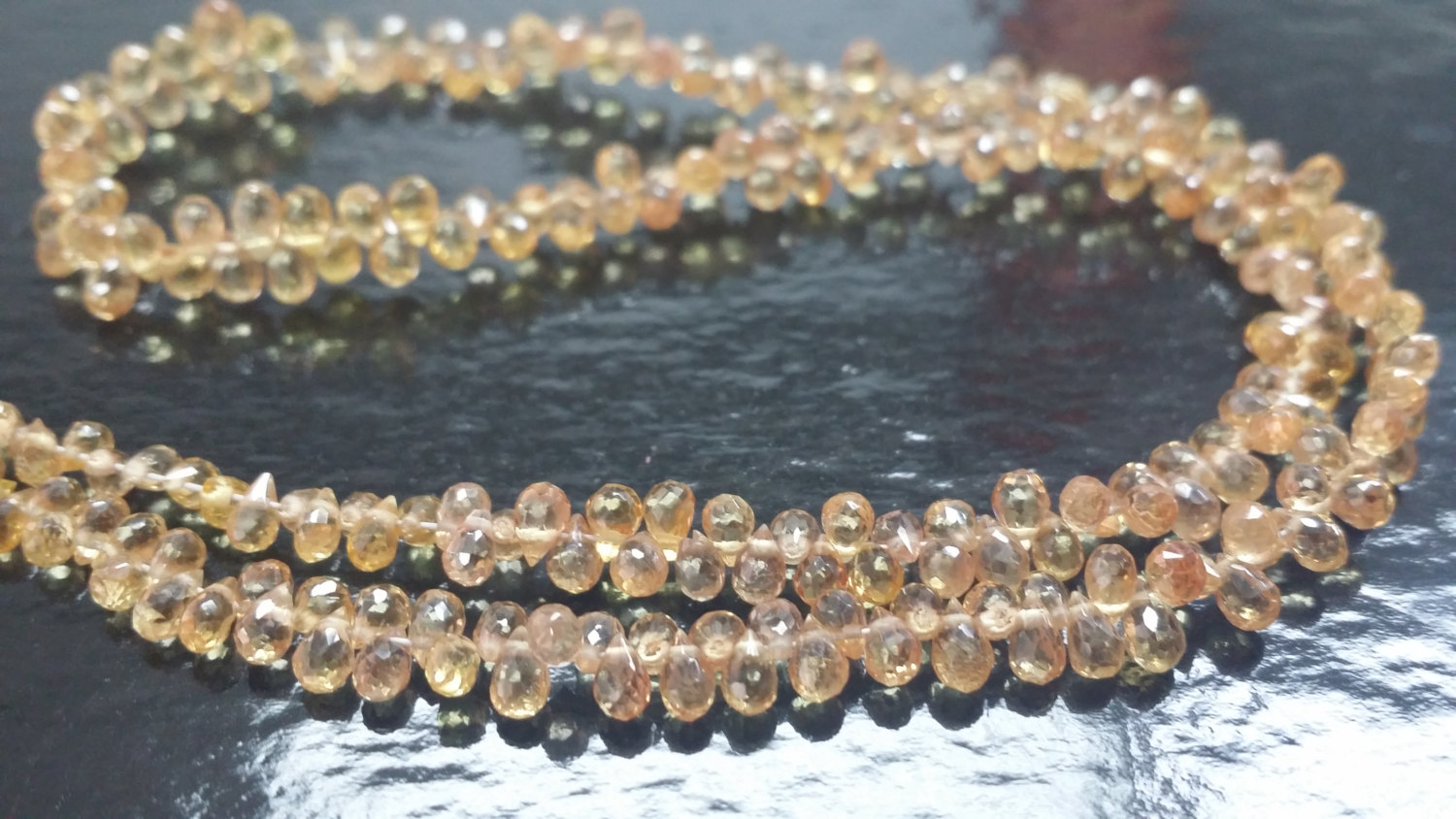 Dark Yellow Madagascar Sapphire Drops