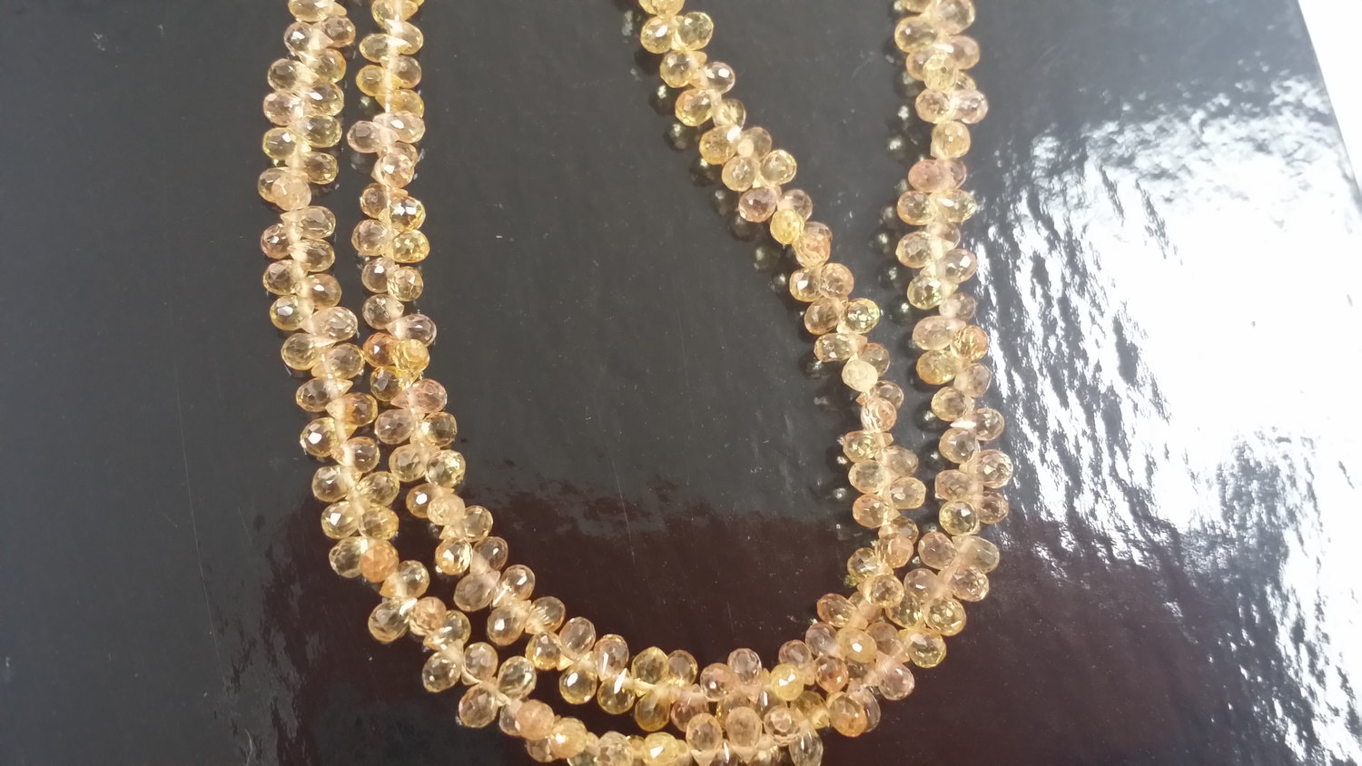 Dark Yellow Madagascar Sapphire Drops