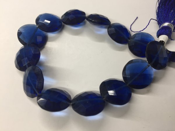 Navy Blue Coins Faceted