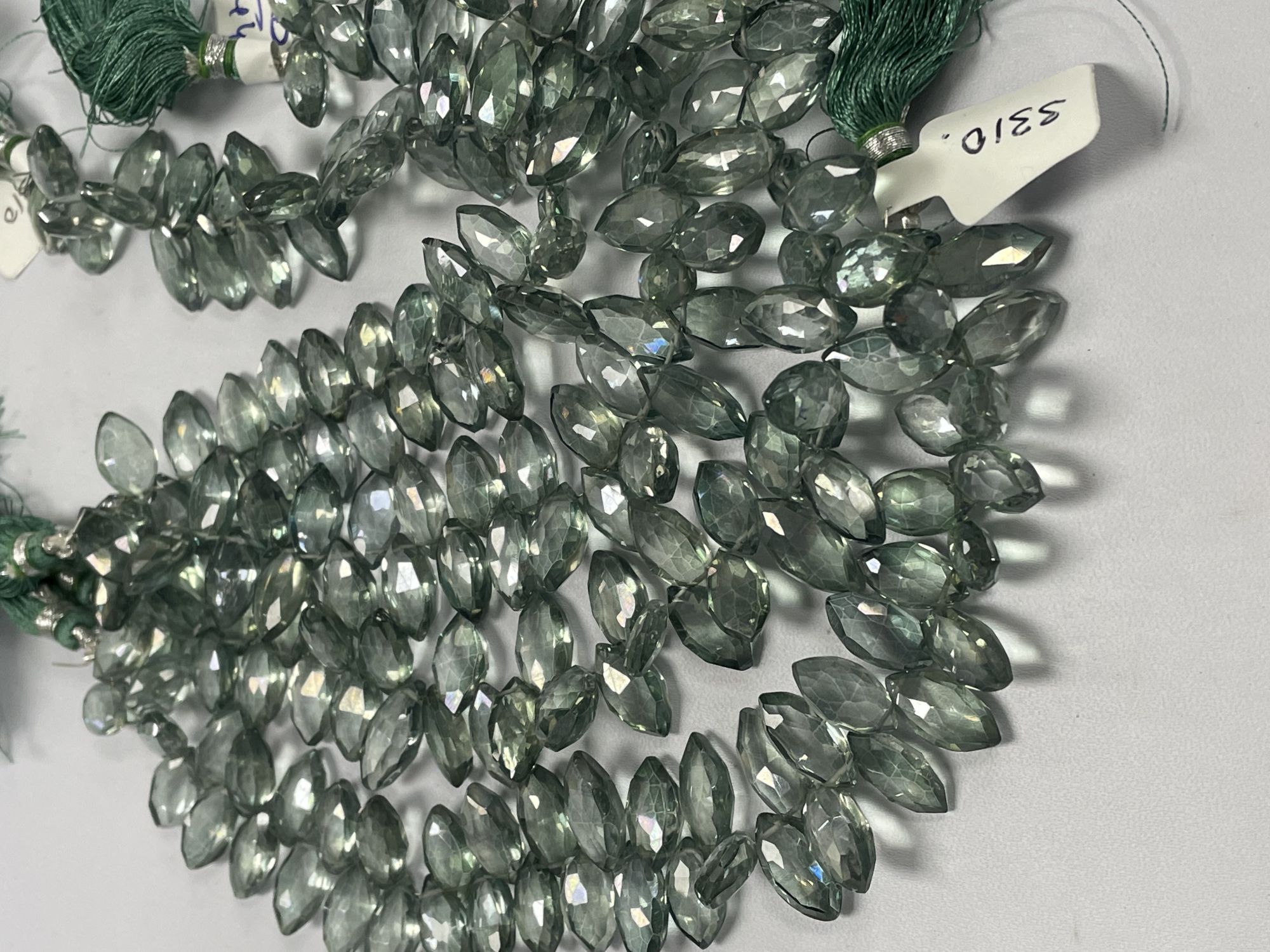 Green Mystic Quartz Marquise Faceted