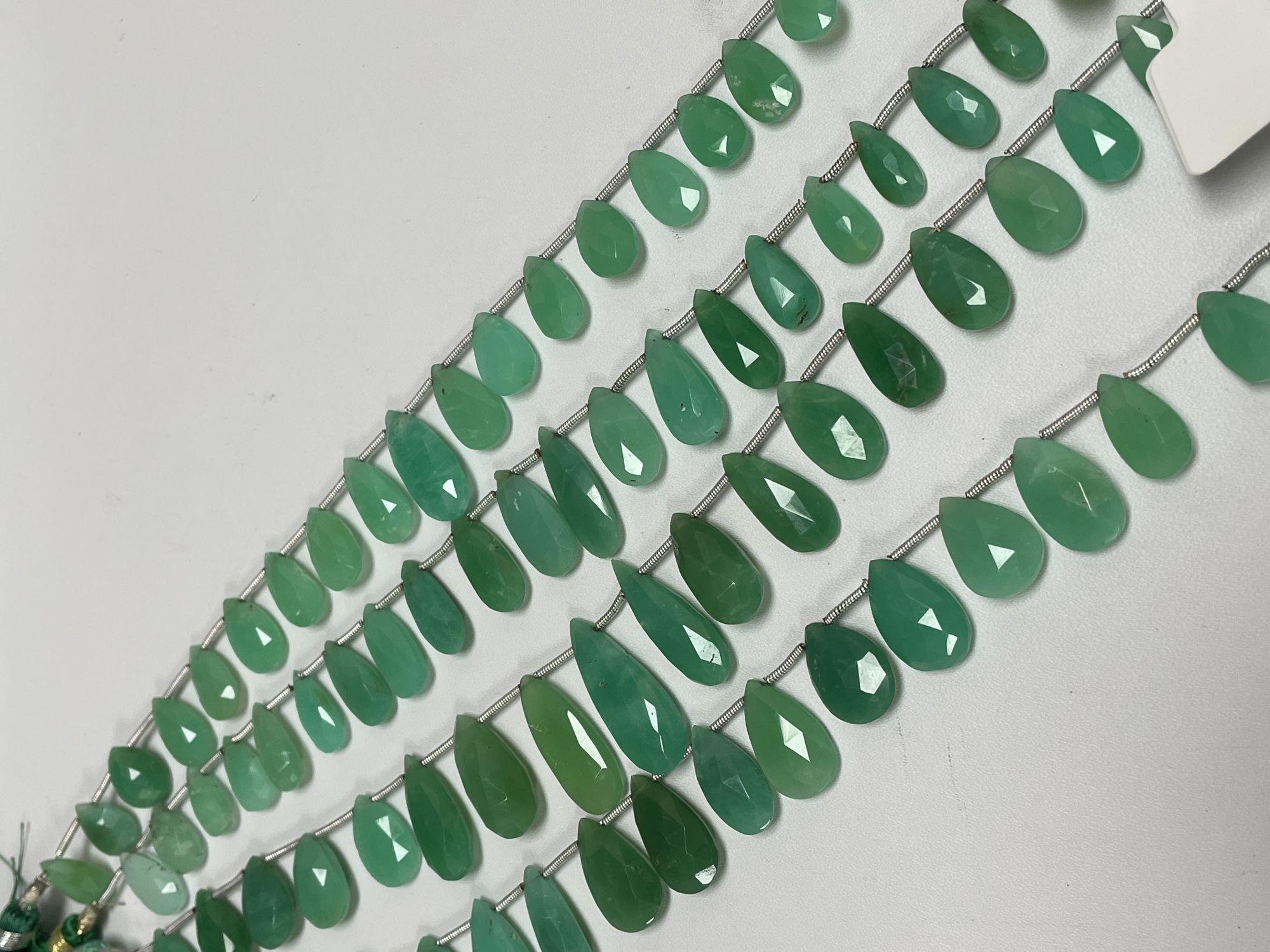 Chyrsoprase Pears Faceted