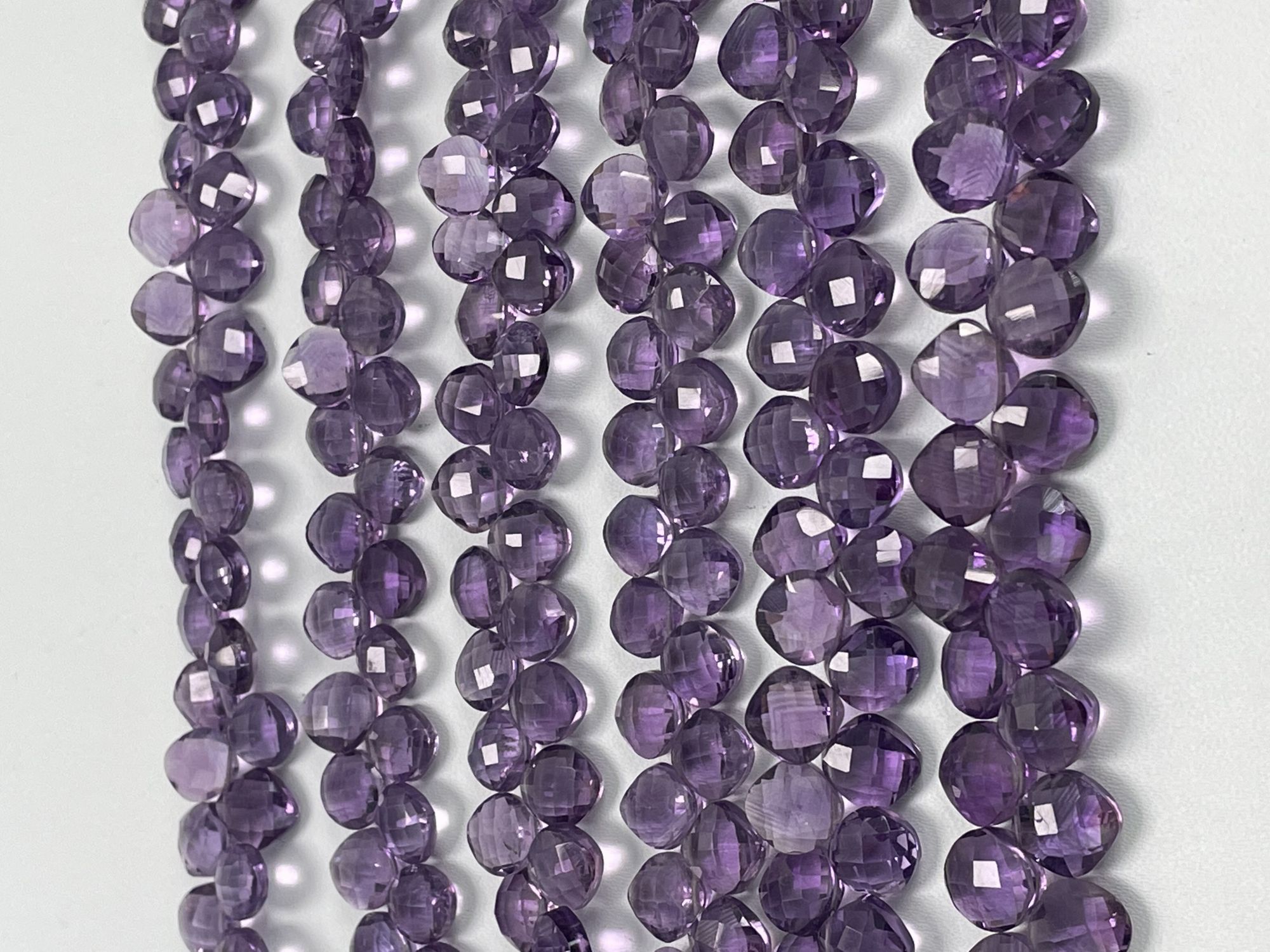 Purple Amethyst Cushion Faceted