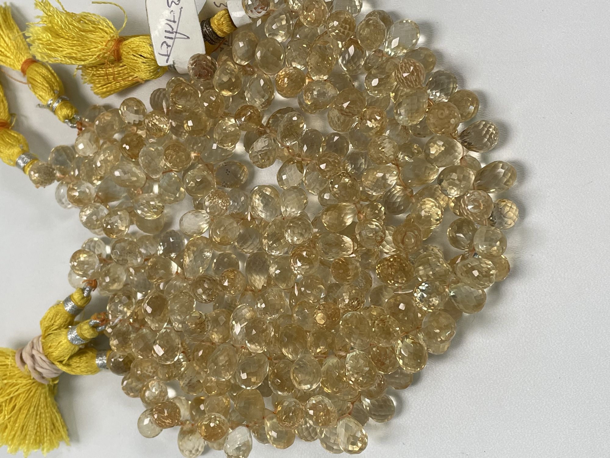 Citrine Drop Faceted