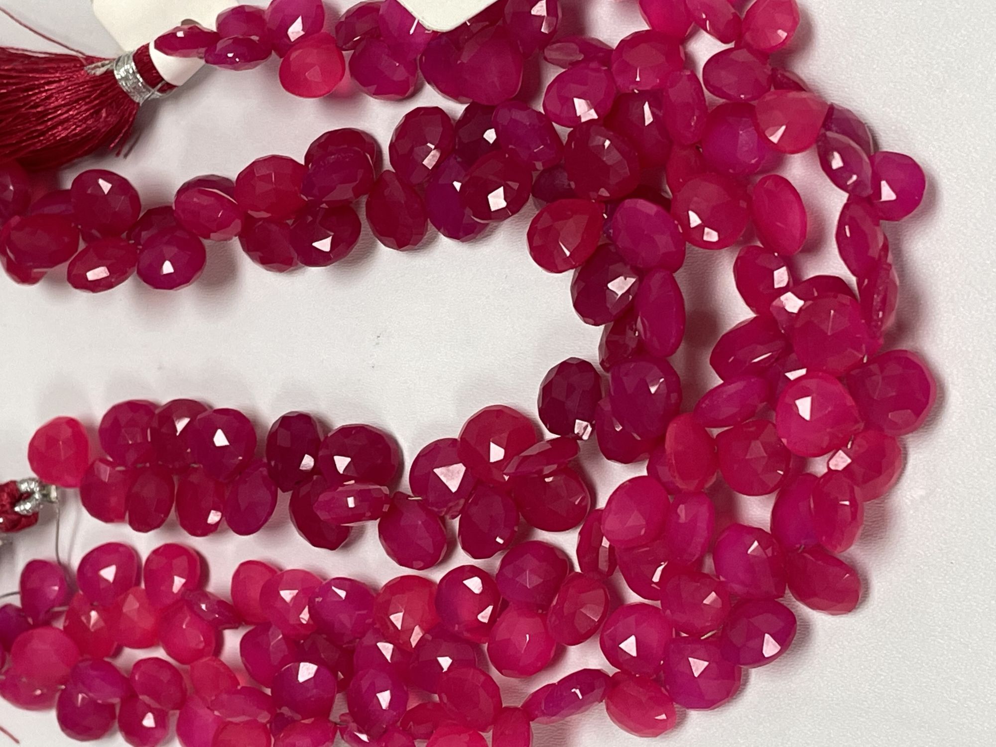 Pink Chalcedony Heart Faceted