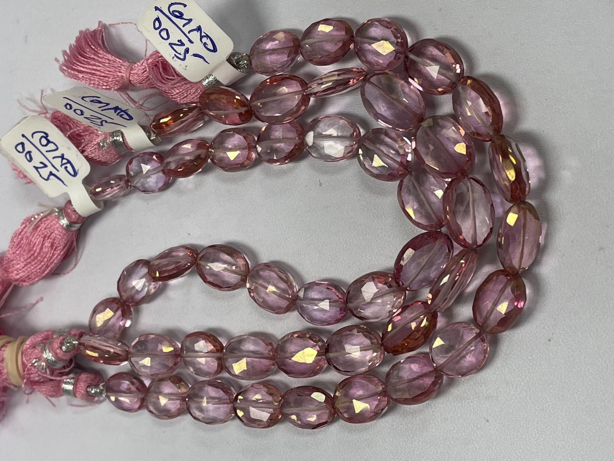 Pink Mystic Quartz Oval Faceted