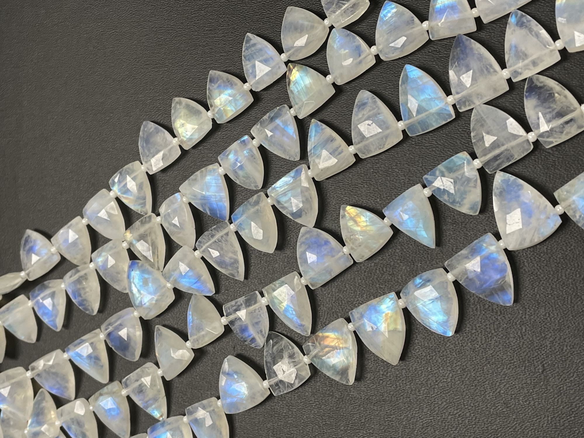 Rainbow Moonstone Arrowhead Faceted