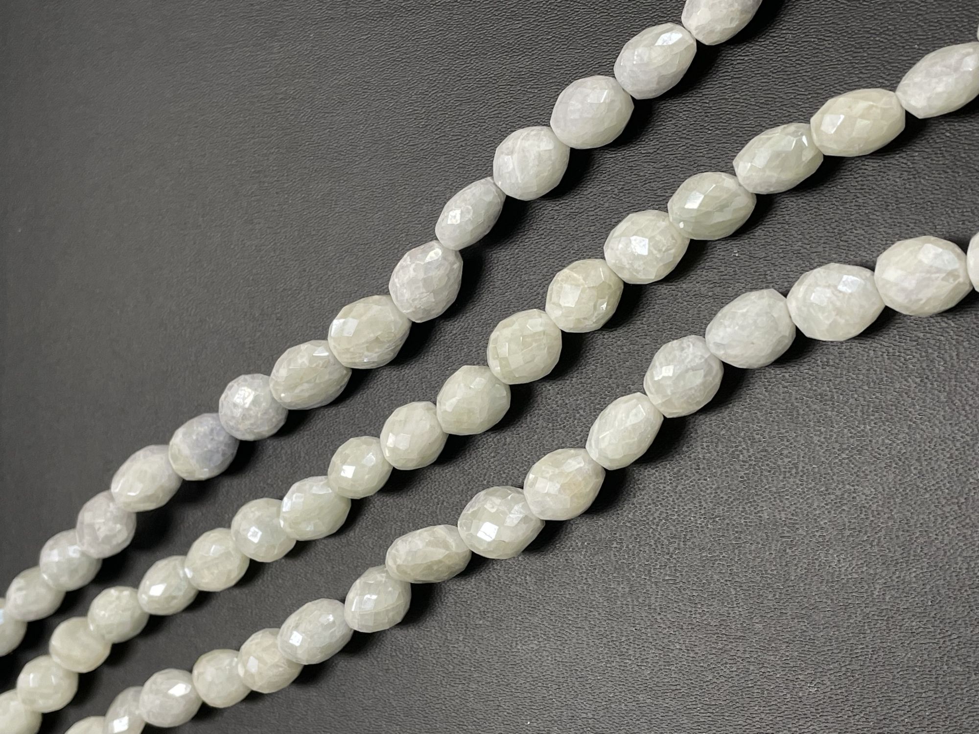 Blue White Silverite Nugget Faceted