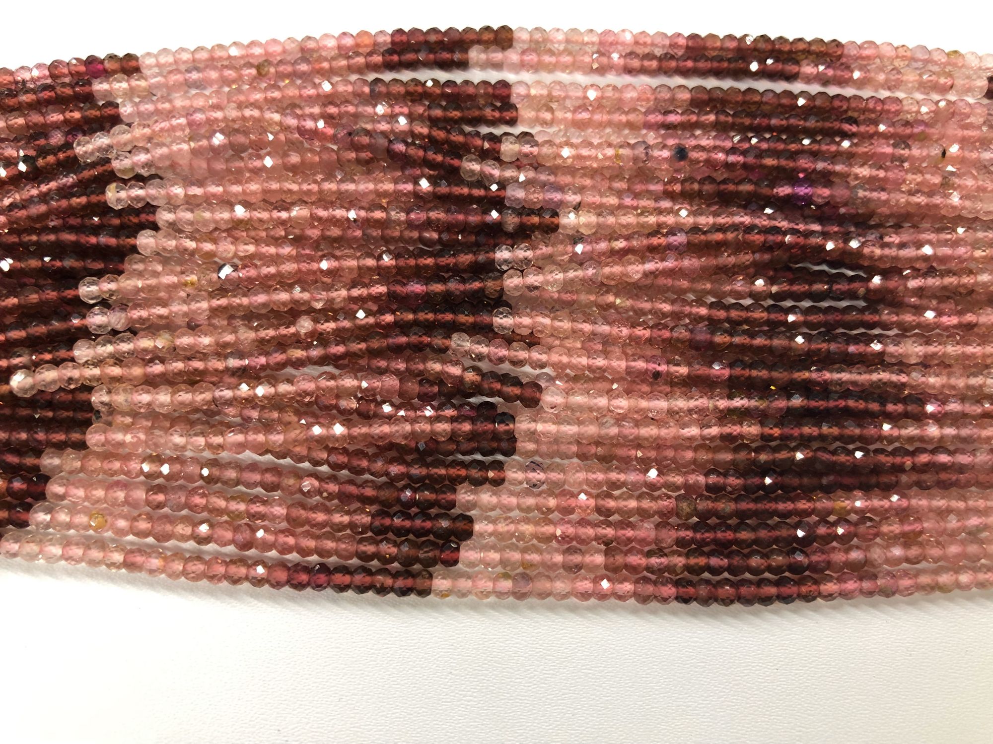 Natural Tourmaline Rondelles Faceted