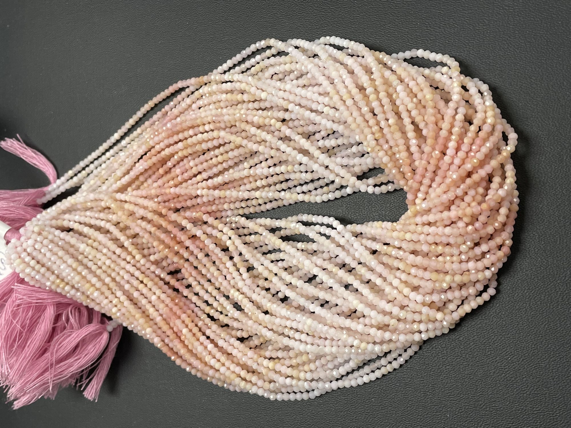 Shaded Opal Rondelle Faceted