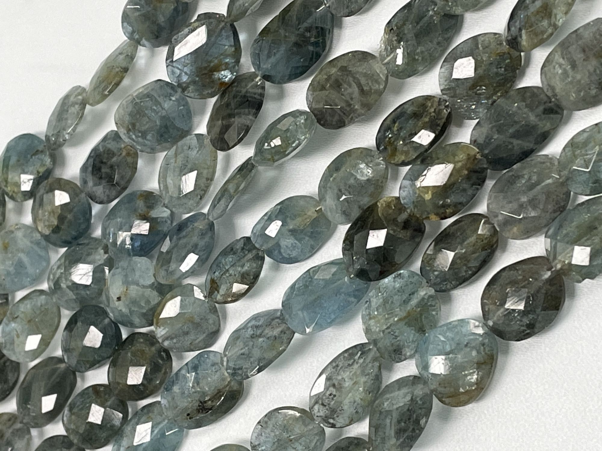 Moss Aquamairne Nugget Faceted