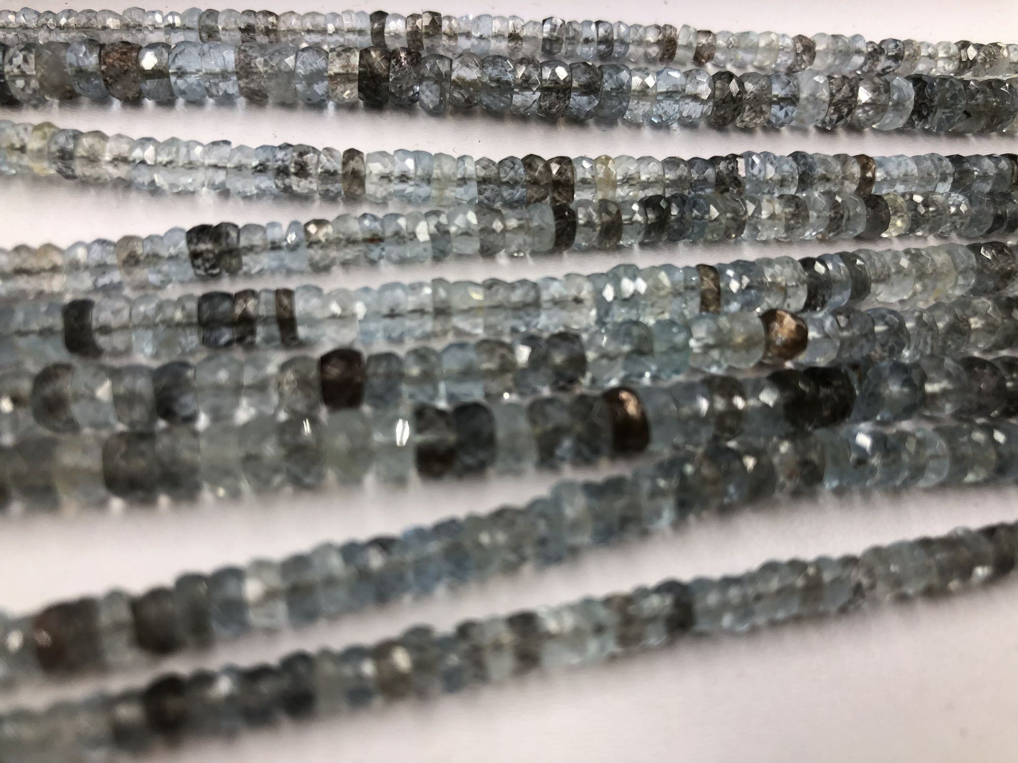 Copper Bearing Aquamarine rondelle