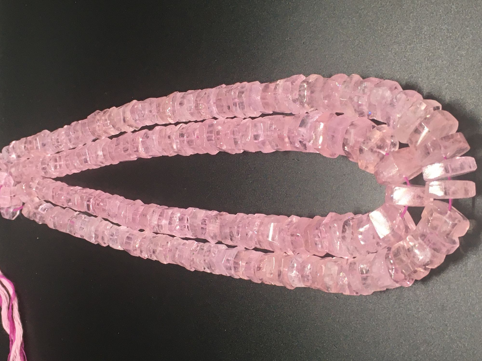 Morganite Disc Faceted