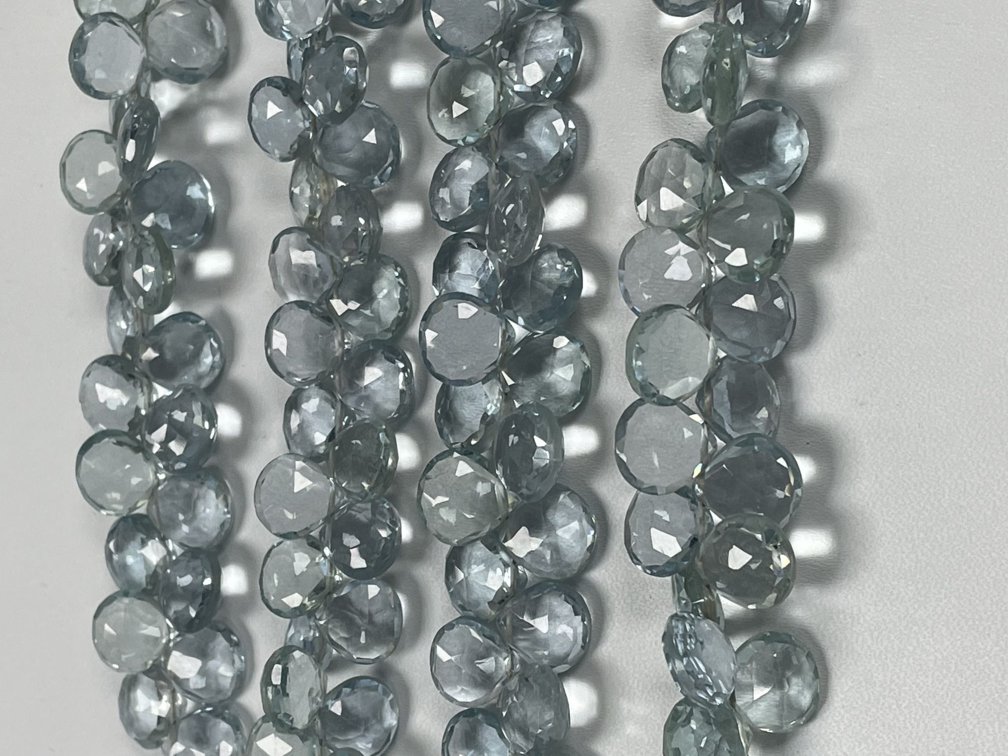 Aquamarine Hydro Quartz Heart Faceted