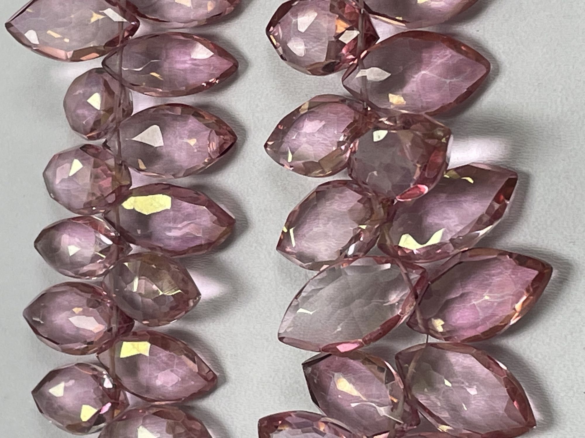 Pink Mystic Quartz Marquise Faceted