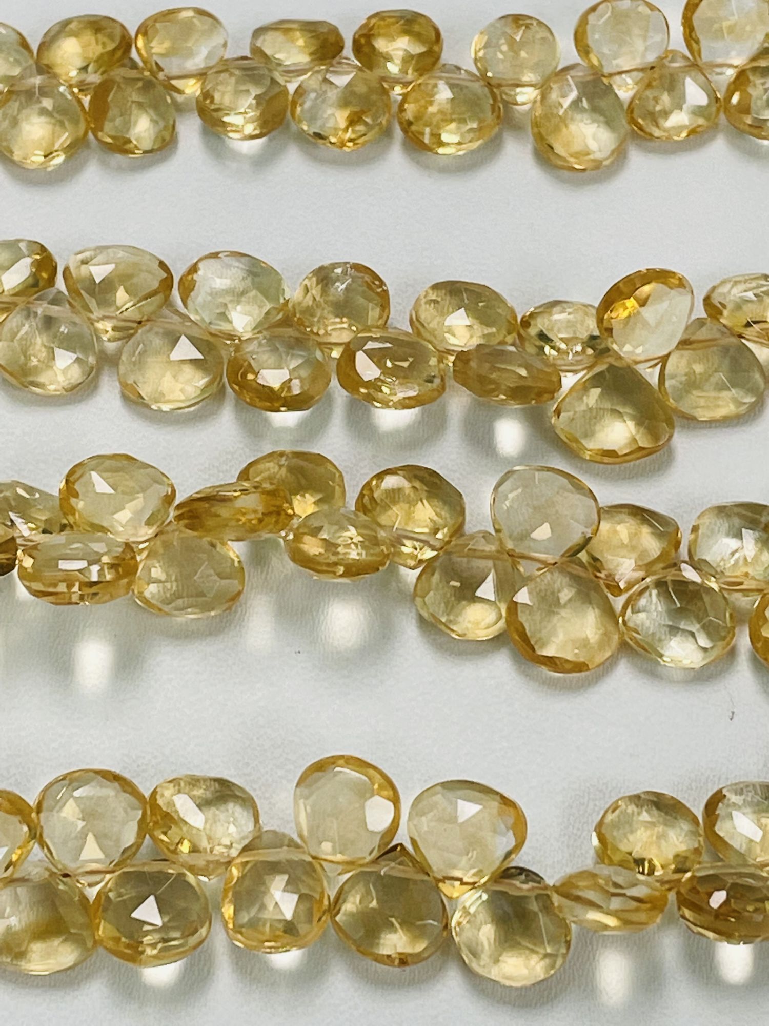 Citrine Heart Faceted