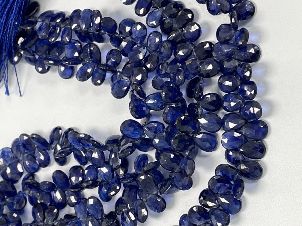 Blue Sapphire Pear Faceted