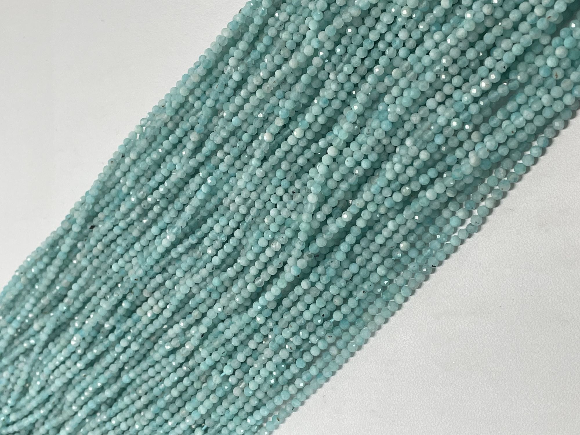 Amazonite Rondelle Faceted