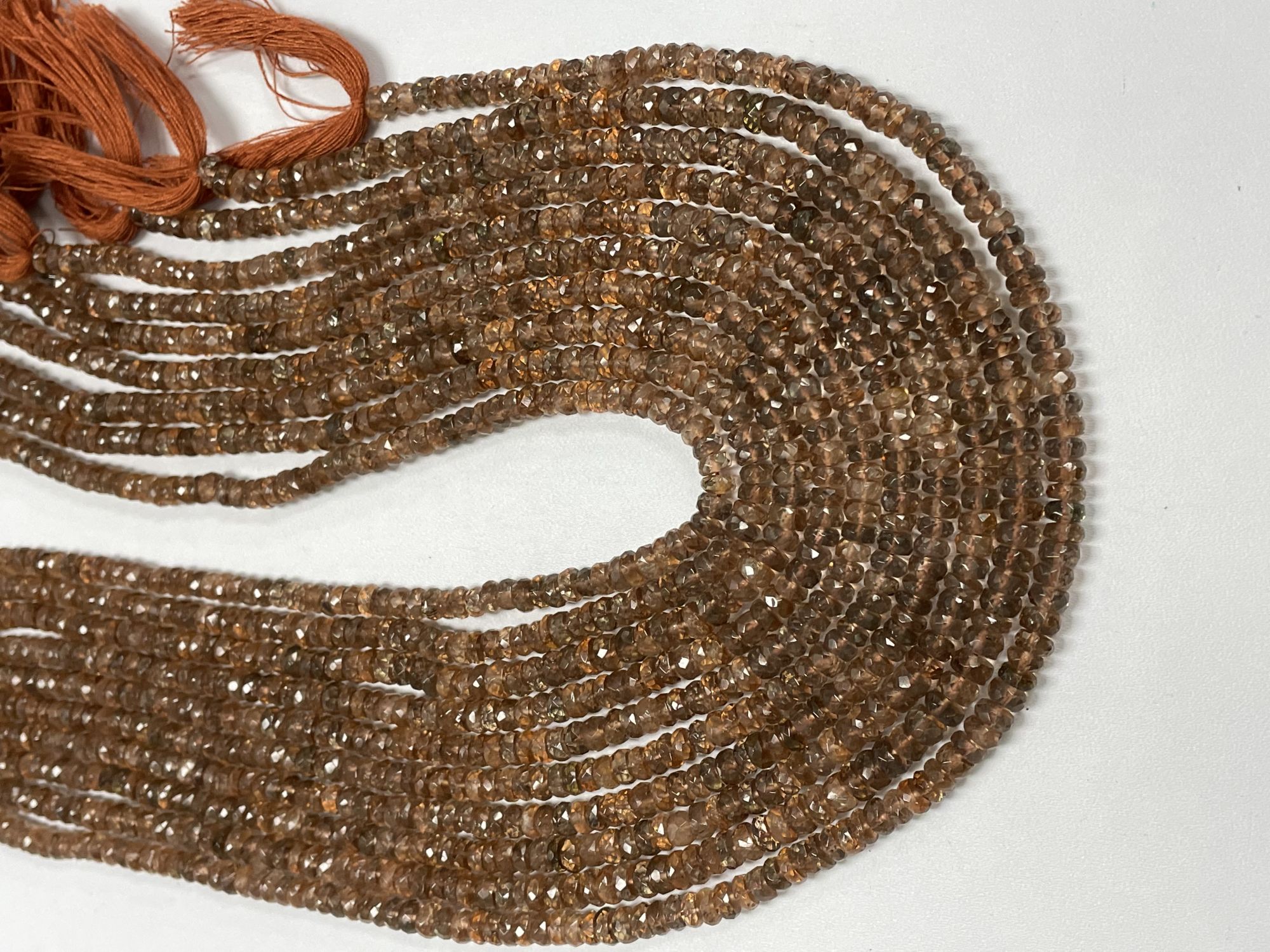 Andalusite Rondelle Faceted