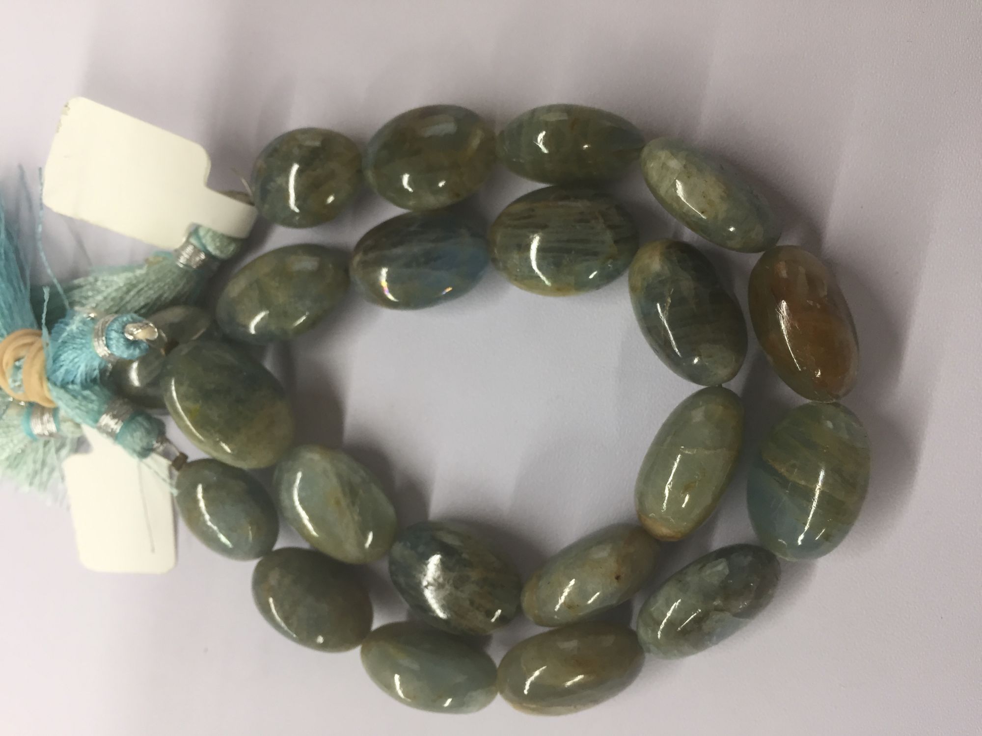 Aquamarine Ovals Smooth