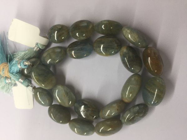 Aquamarine Ovals Smooth