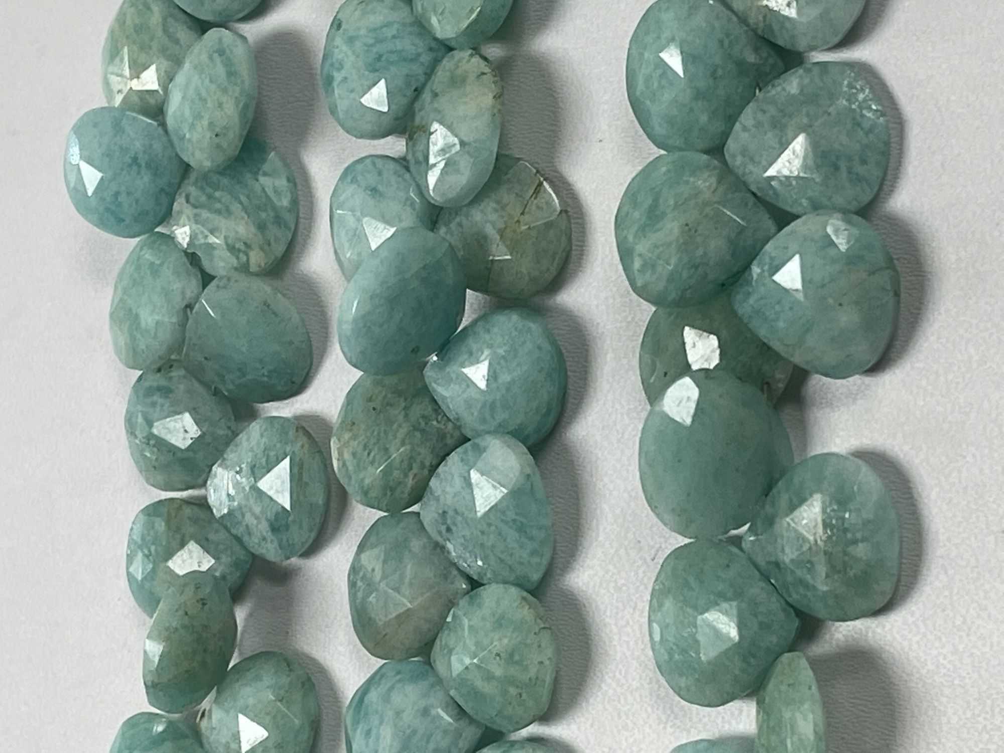 Amazonite Heart Faceted