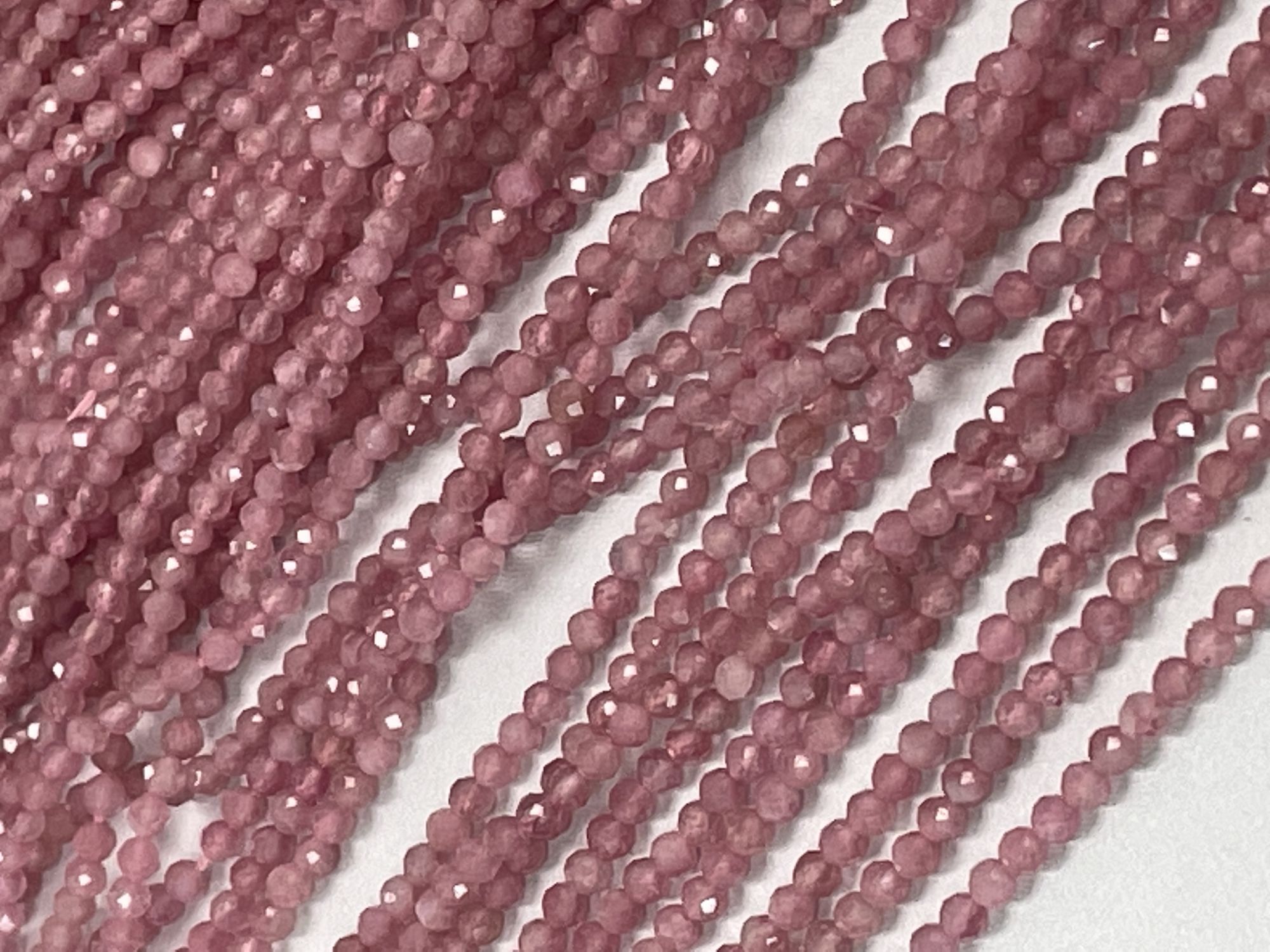 Pink Tourmaline Rondelle Faceted