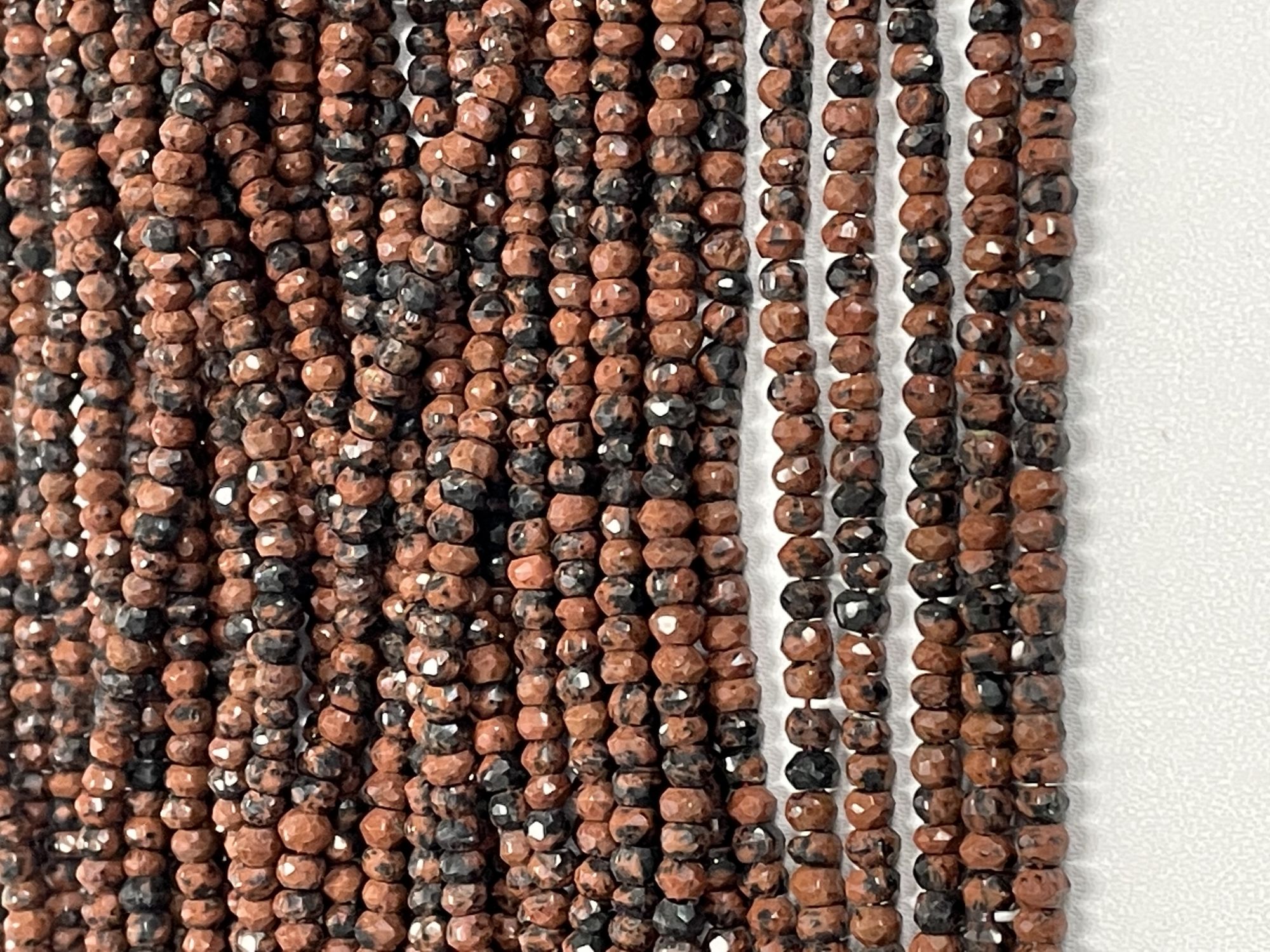 Jasper Rondelle Faceted