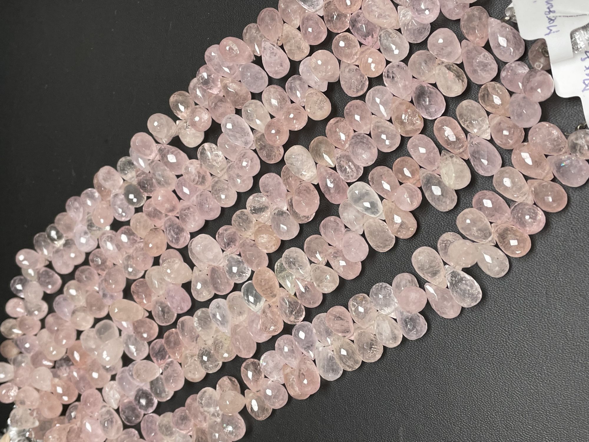 Morganite Drop Faceted